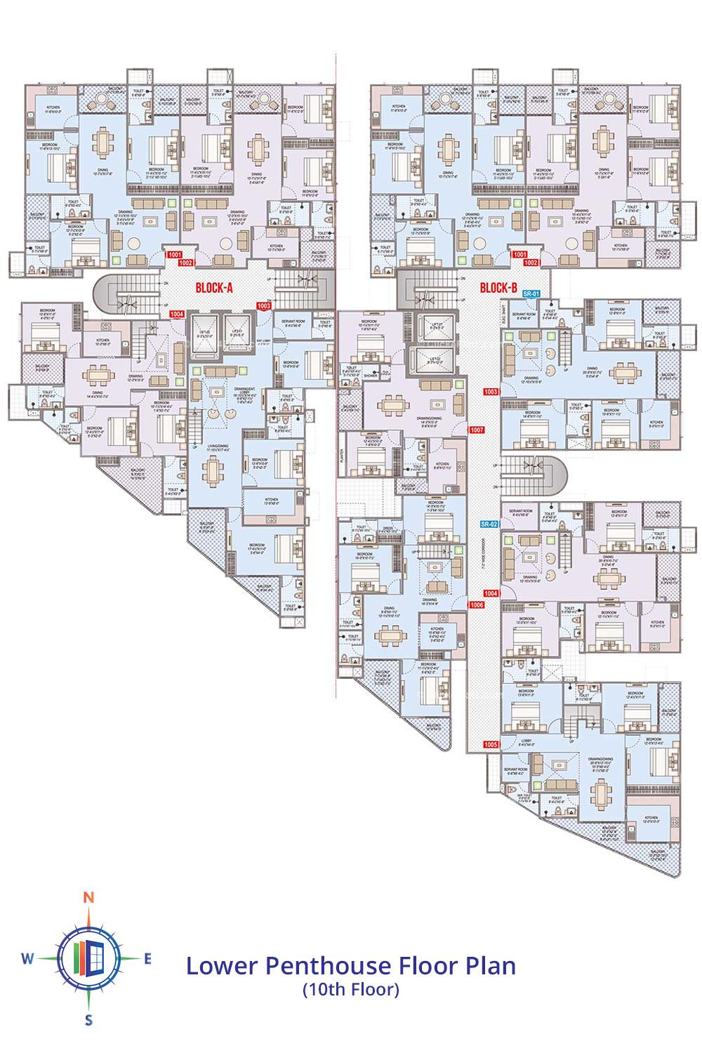 Shivgyan Casa Prime Lower Penthouse Floor Plan