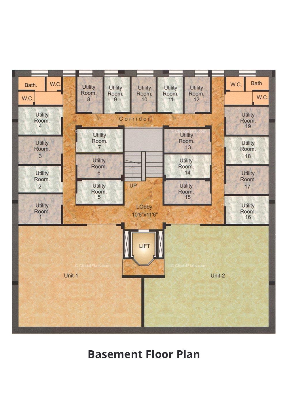 Pearl Oasis Basement Floor Plan