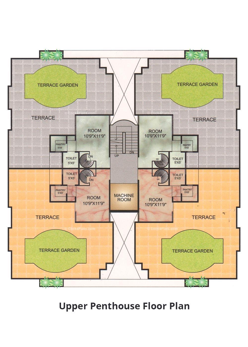 Pearl Oasis Upper Penthouse Floor Plan