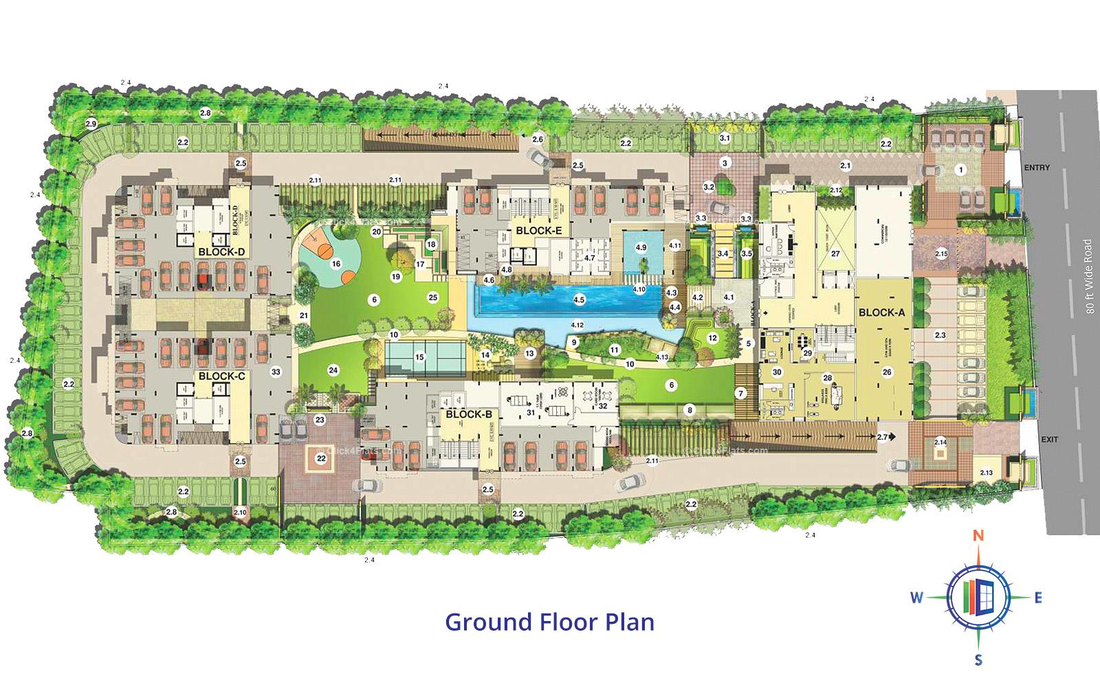Trimurty Ariana Ground Floor Plan