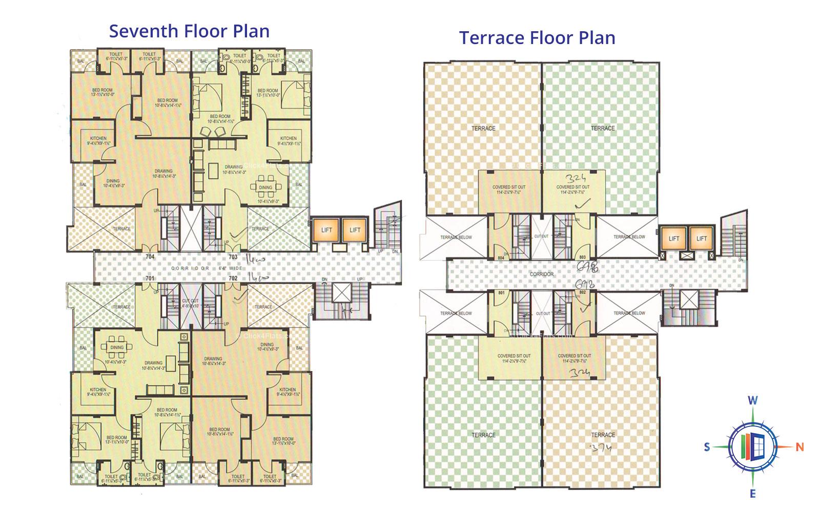 Pearl Orchid Seventh Floor Plan