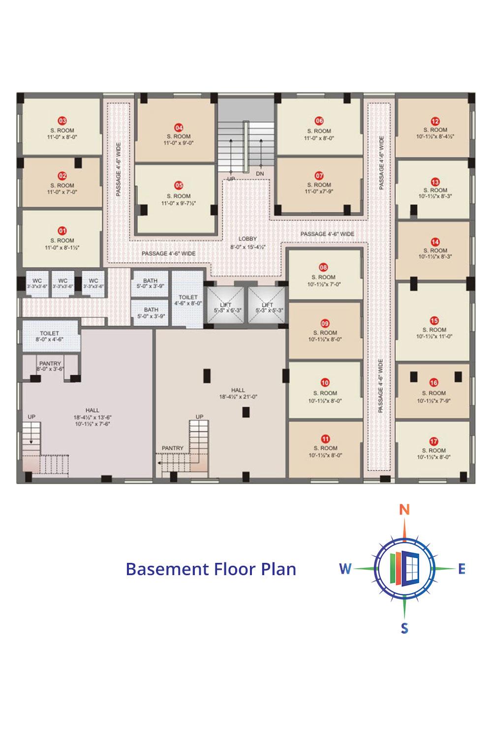 Pearl Sugeetam Basement Floor Plan