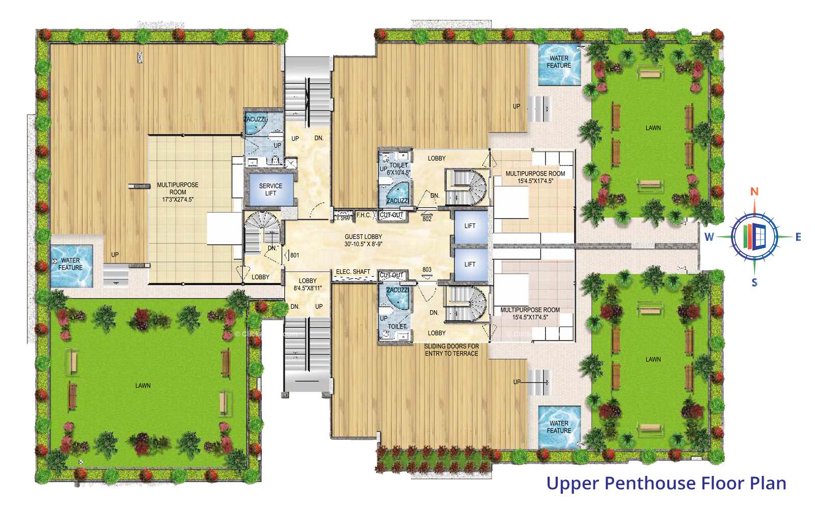 The Address Upper Penthouse Floor Plan