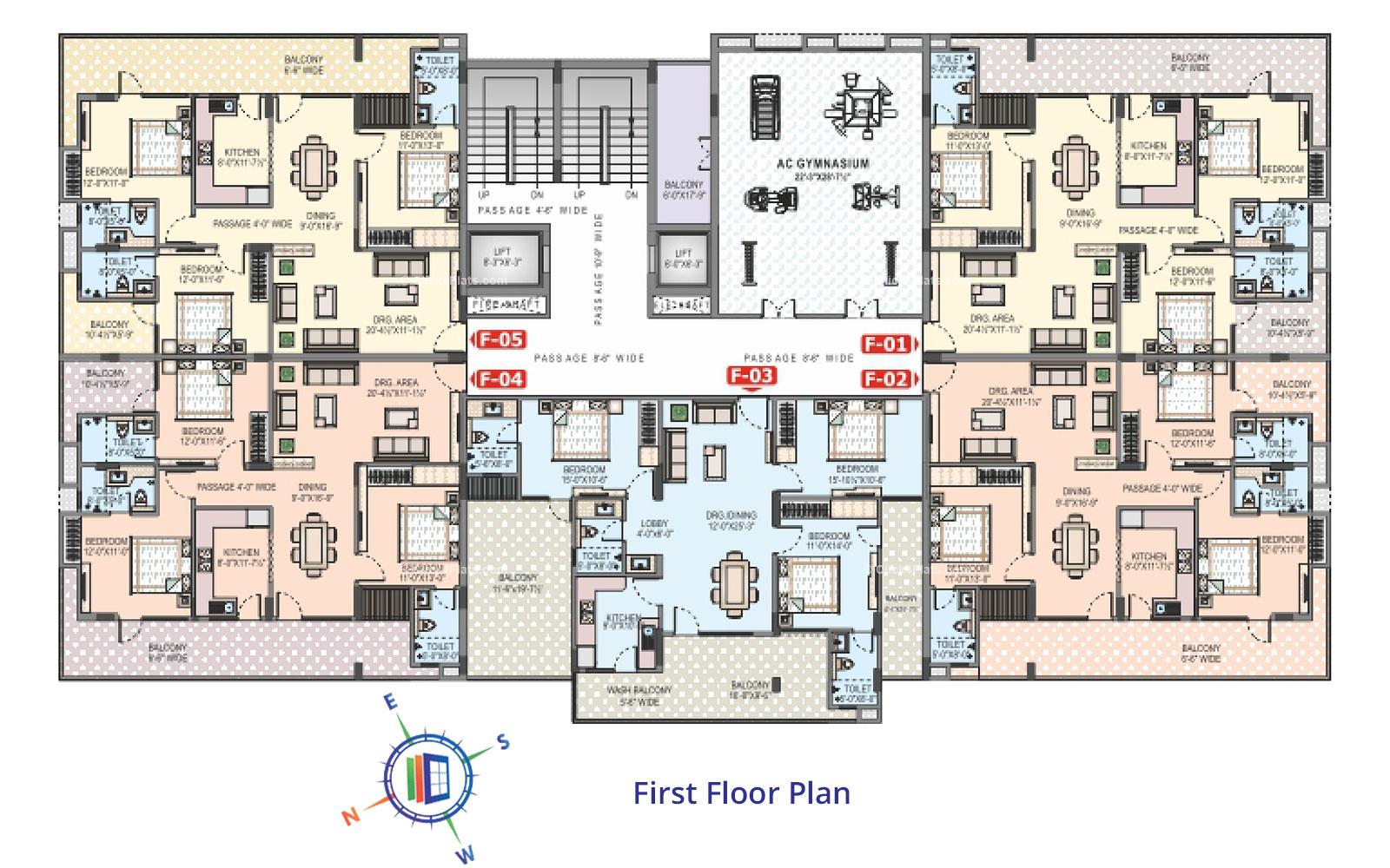 Rajul Augusta First Floor Plan