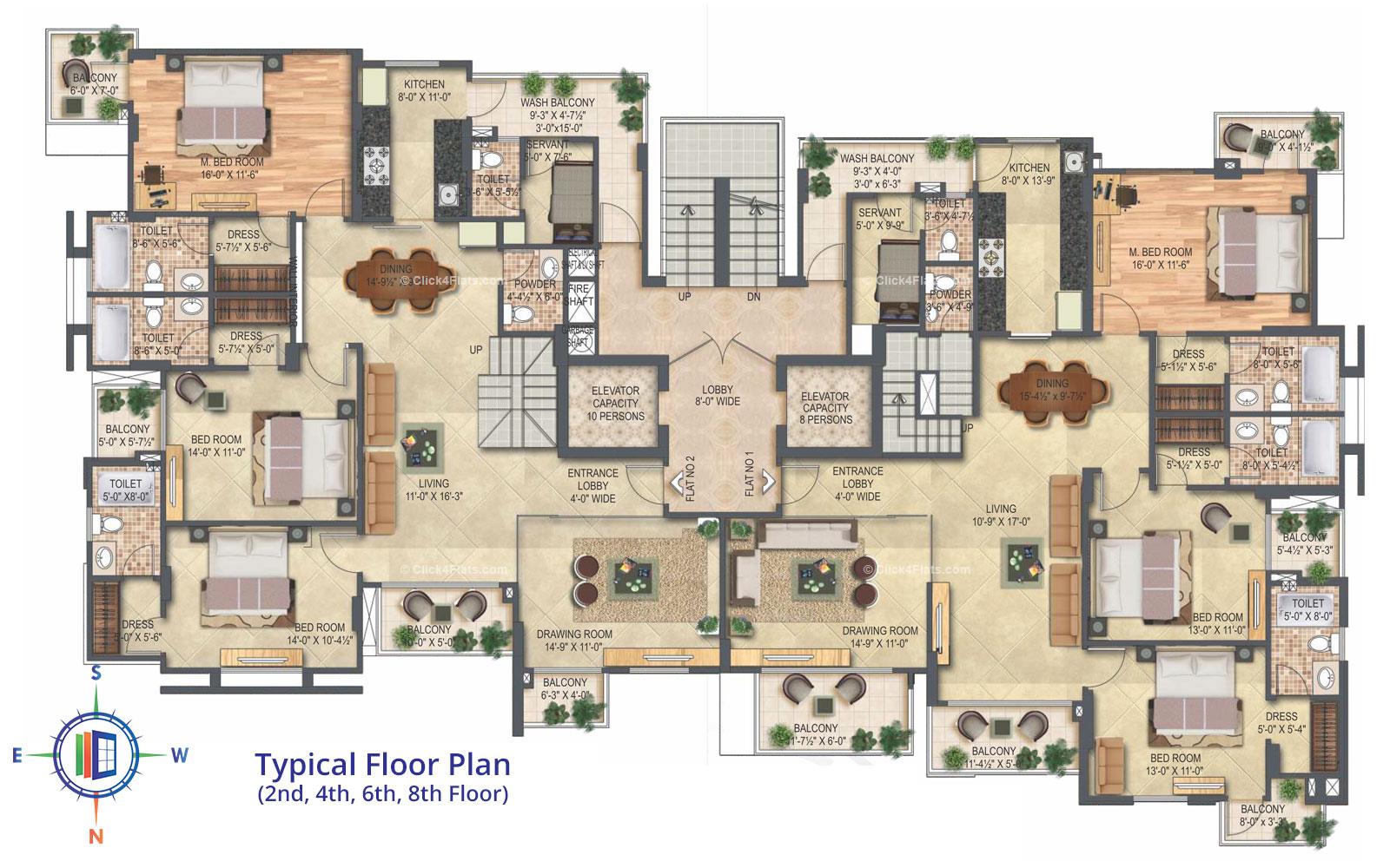 Platinum Typical Floor Plan (9th Floor)