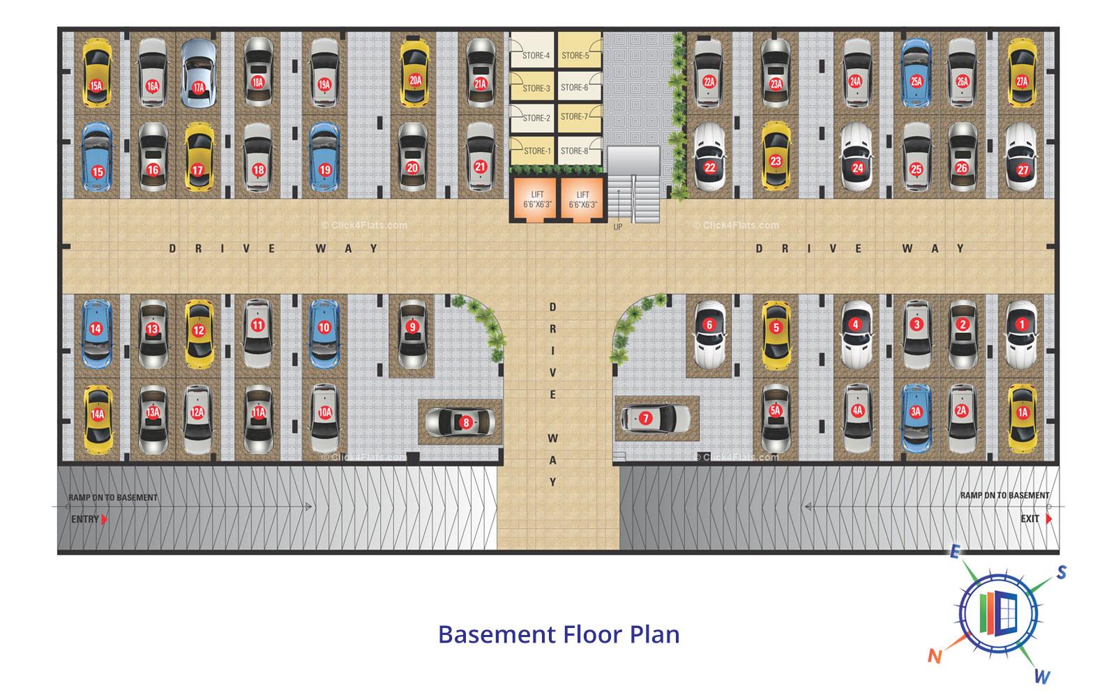 SDC Keystone Basement Floor Plan