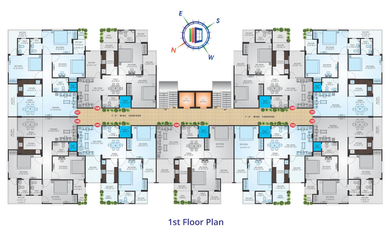 SDC Keystone First Floor Plan