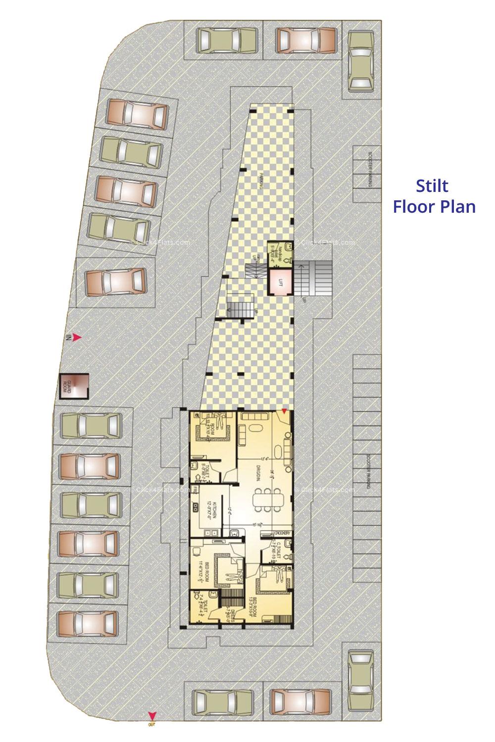 Midas Residency Stilt Floor Plan