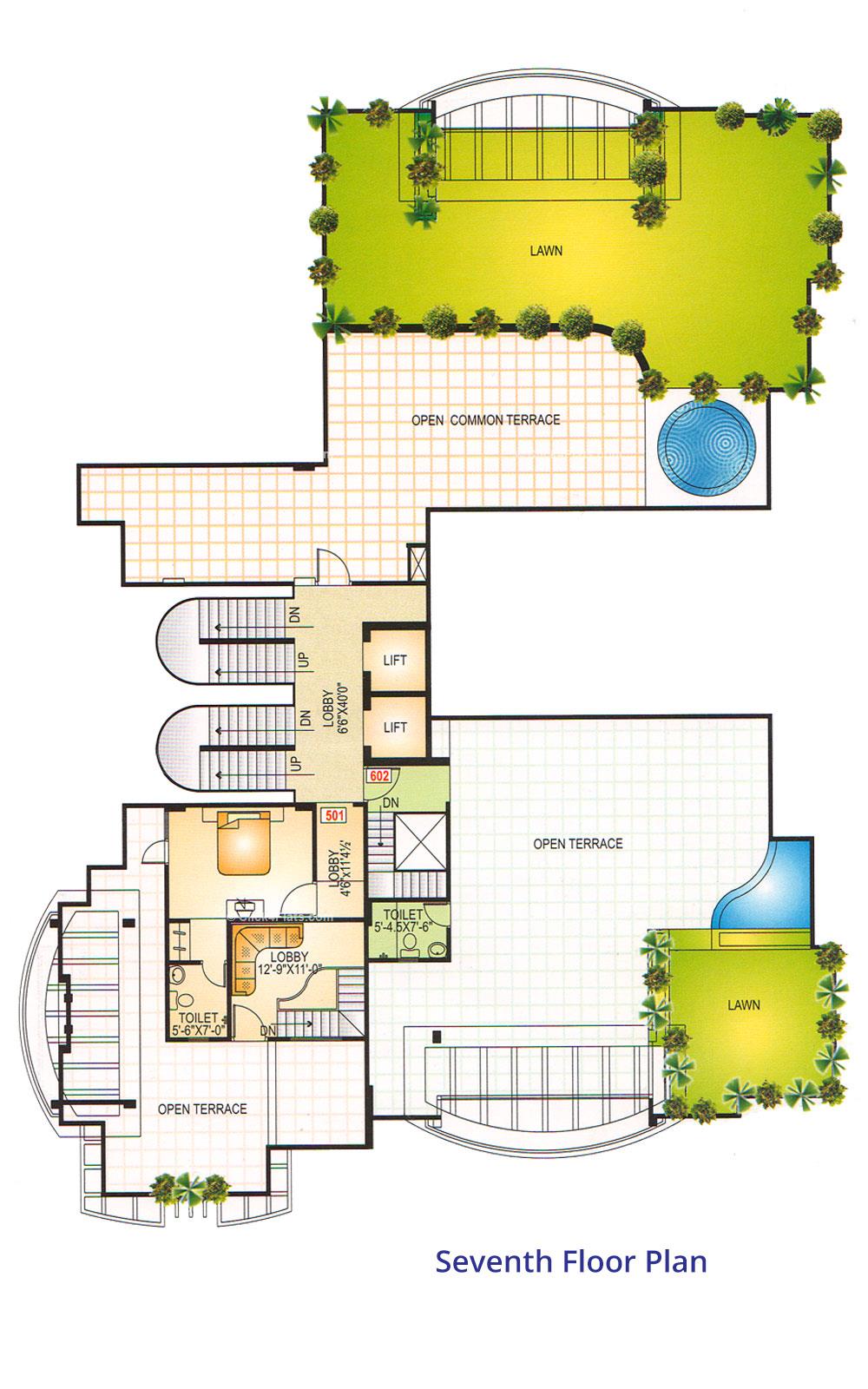Vaibhav Paradise Seventh Floor Plan