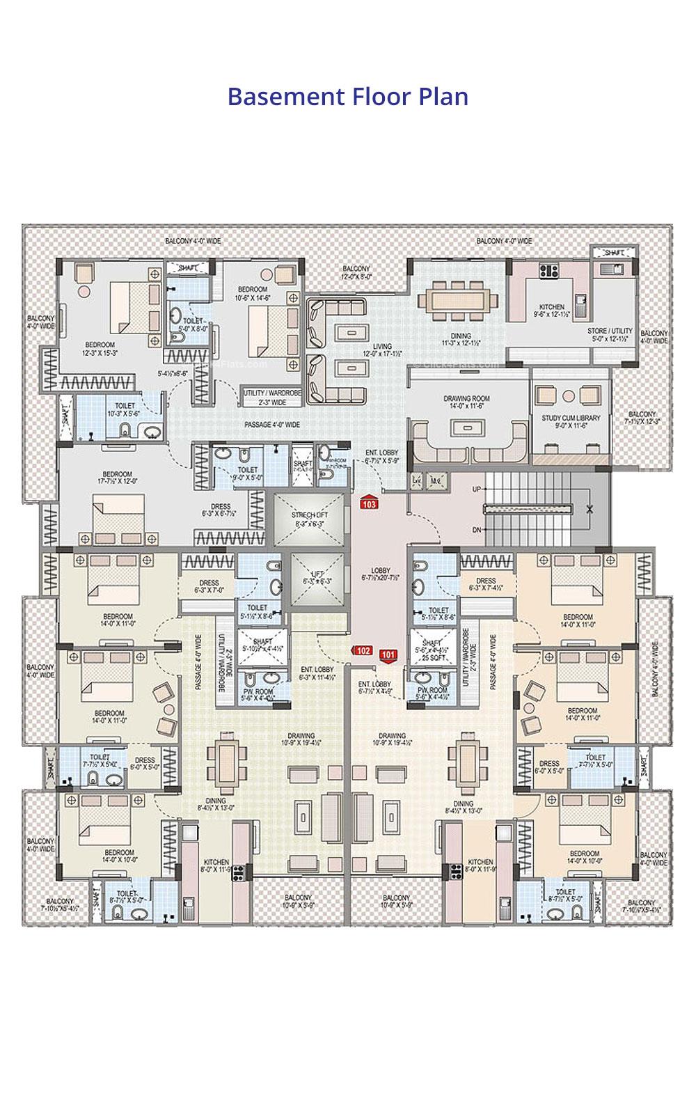 Pearl Blossom Typical Floor Plan
