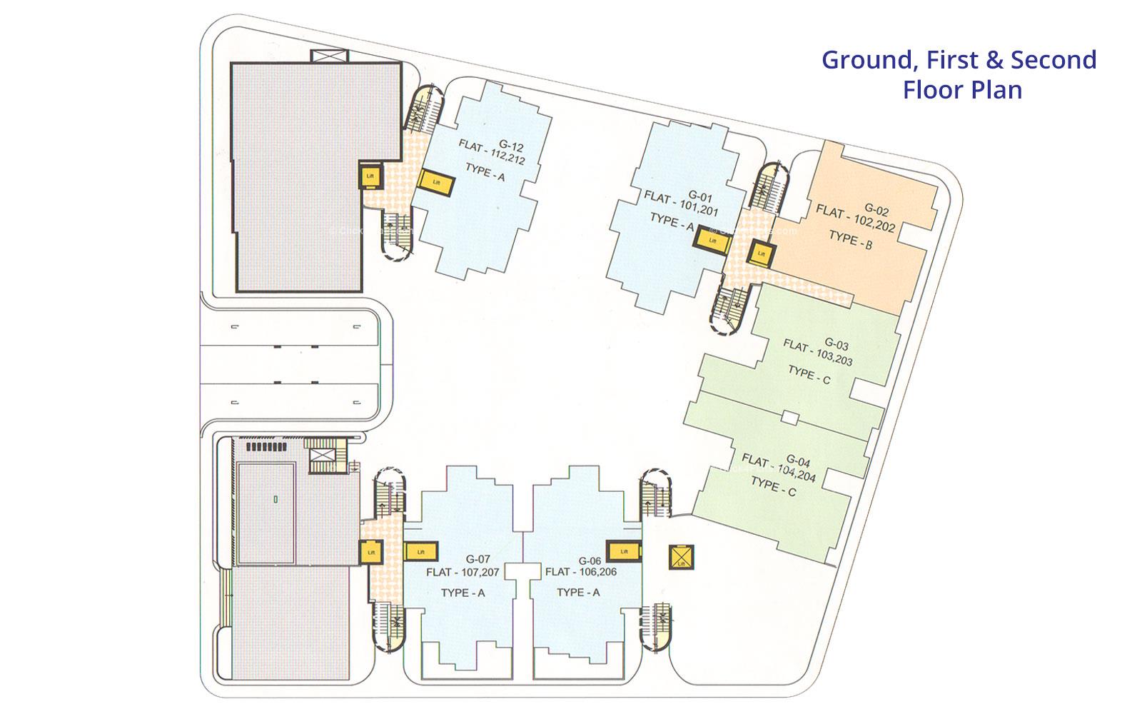 Fountain Square Ground Floor Plan