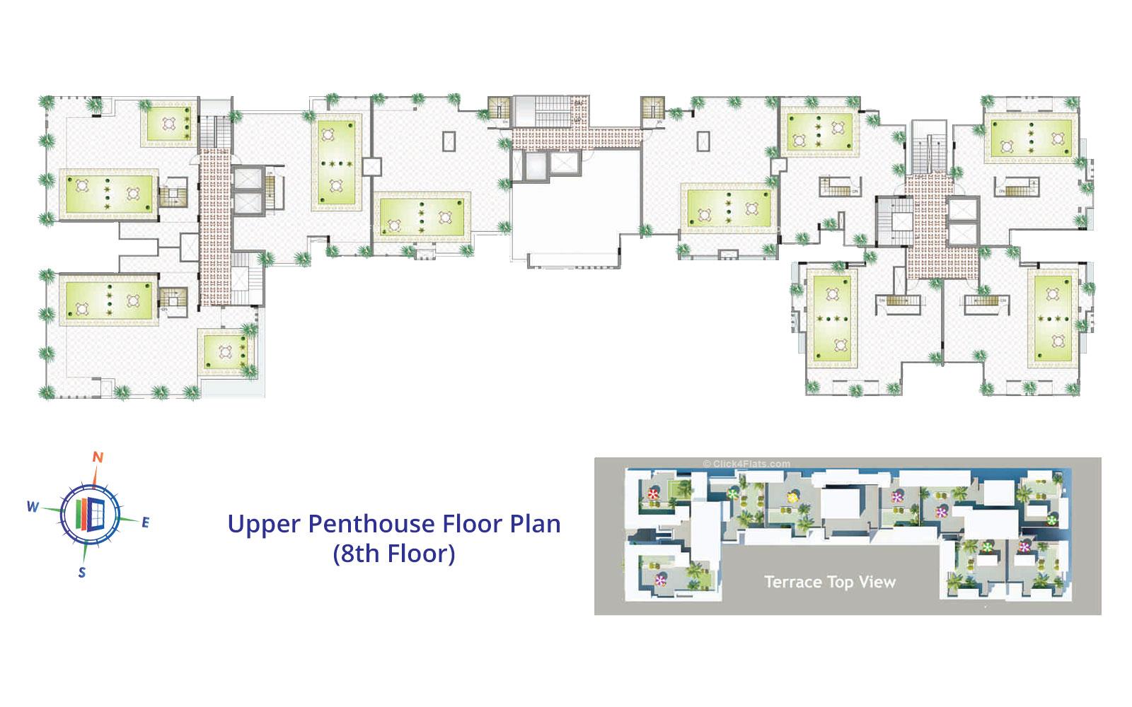 Felicity Emerald Upper Penthouse Floor Plan (8Th Floor)