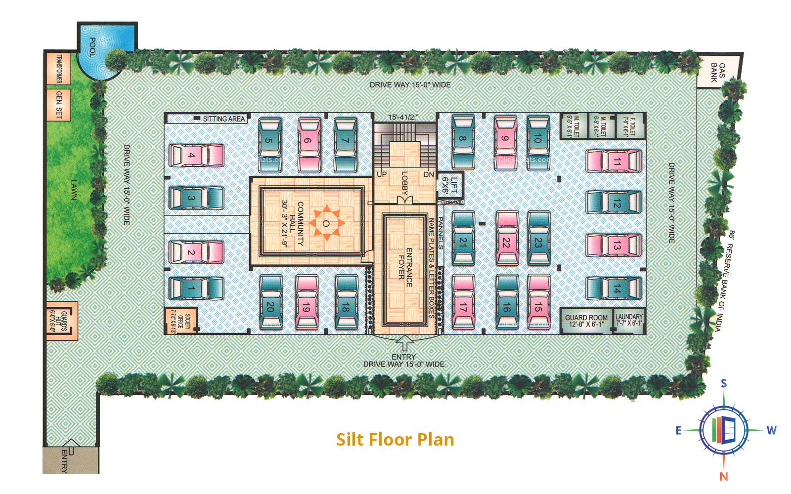 Prestige Residency Stilt Floor Plan