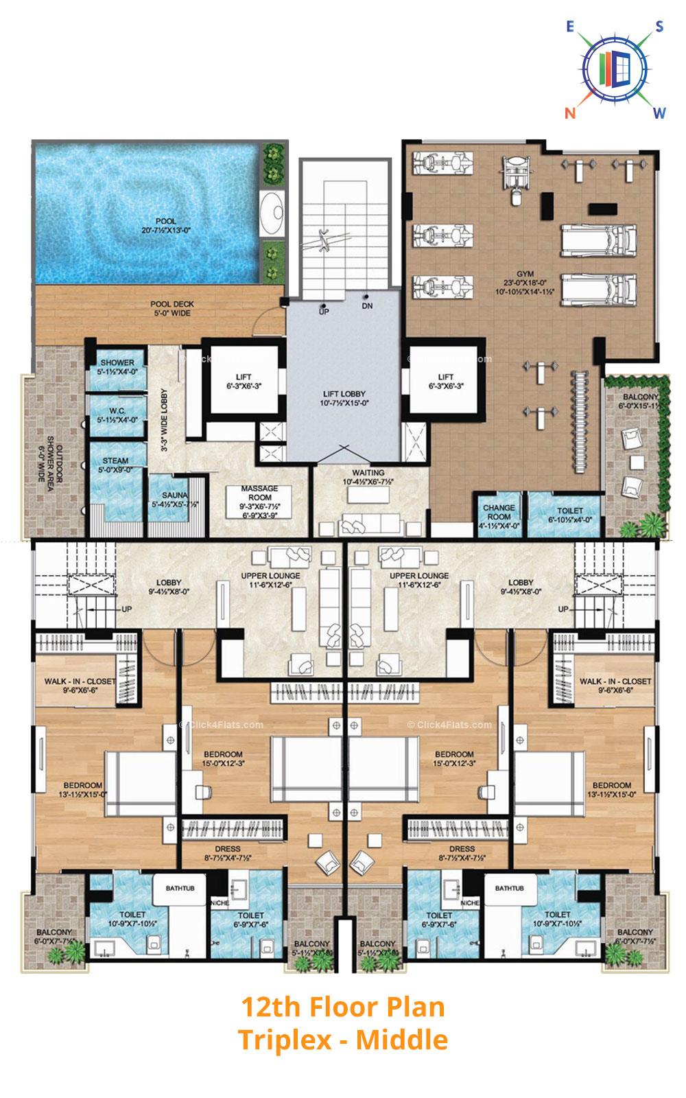 Aralyas 12th Floor Plan