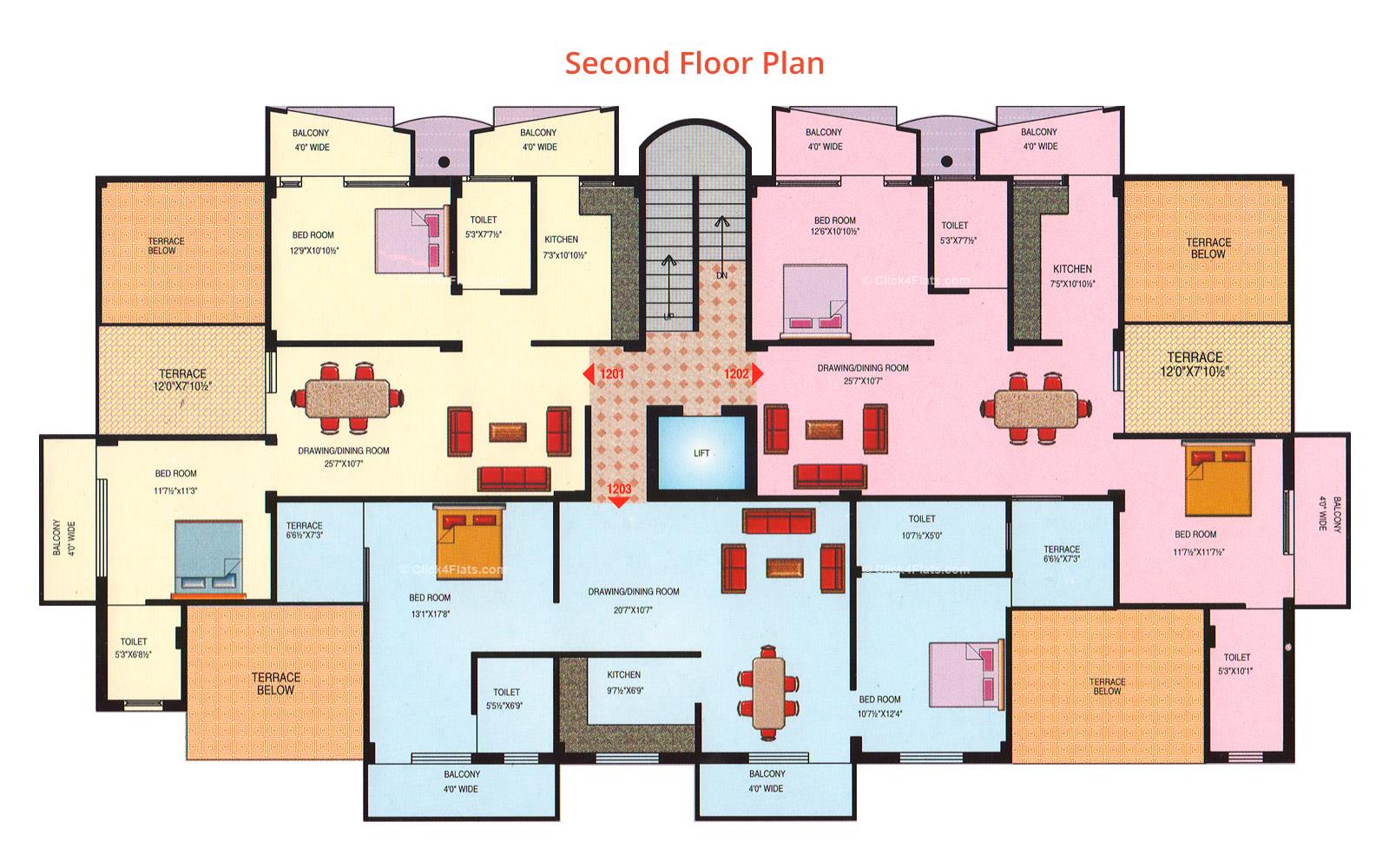 Prestige Chandra Ghanta Second Floor Plan