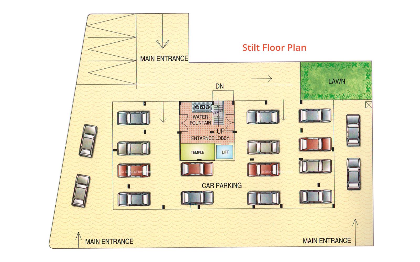 Prestige Chandra Ghanta Stilt Floor Plan