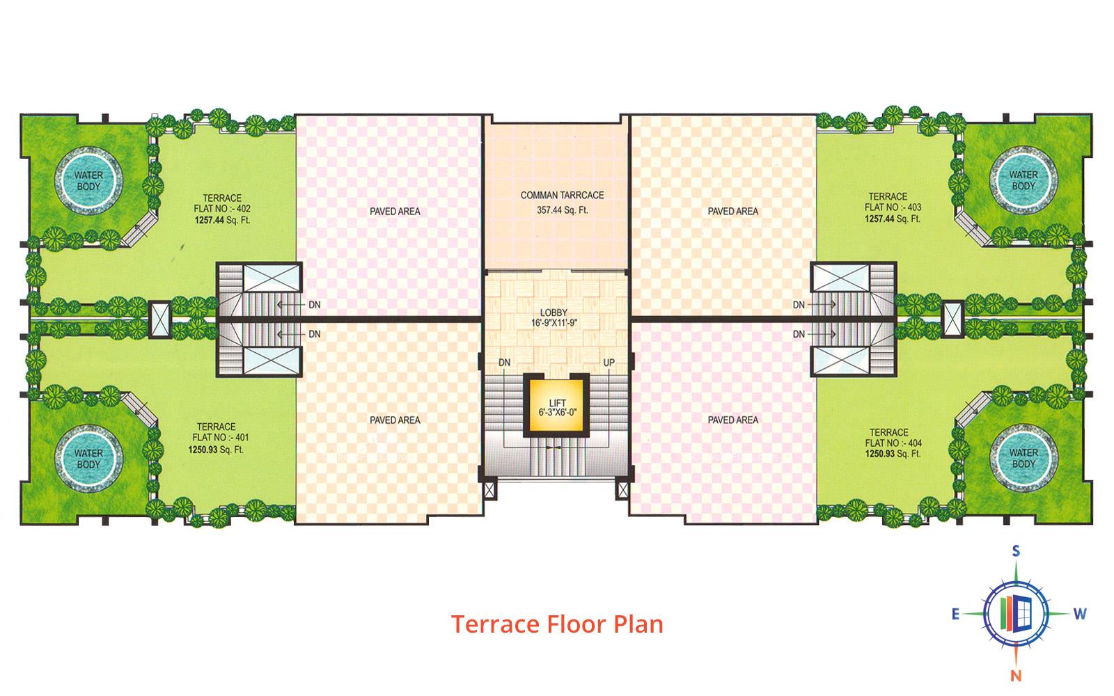 Vardhman Anukampa Terrace Floor Plan