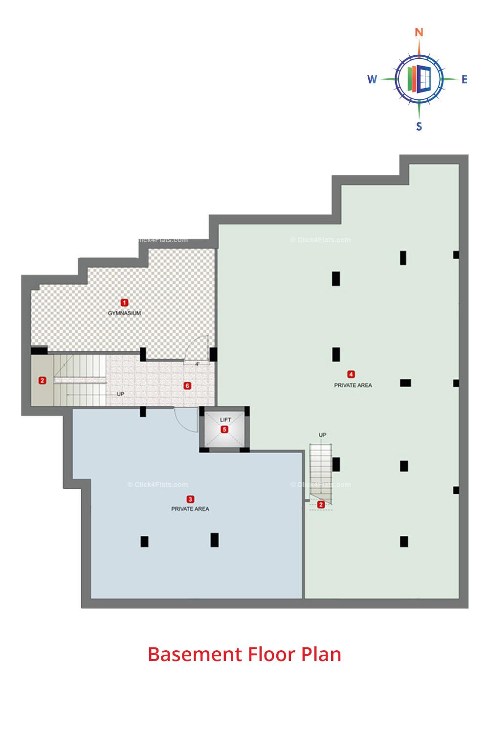 The Orient Basement Floor Plan