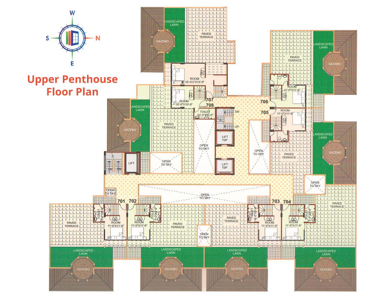 Pearl Vegas Upper Penthouse Floor Plan