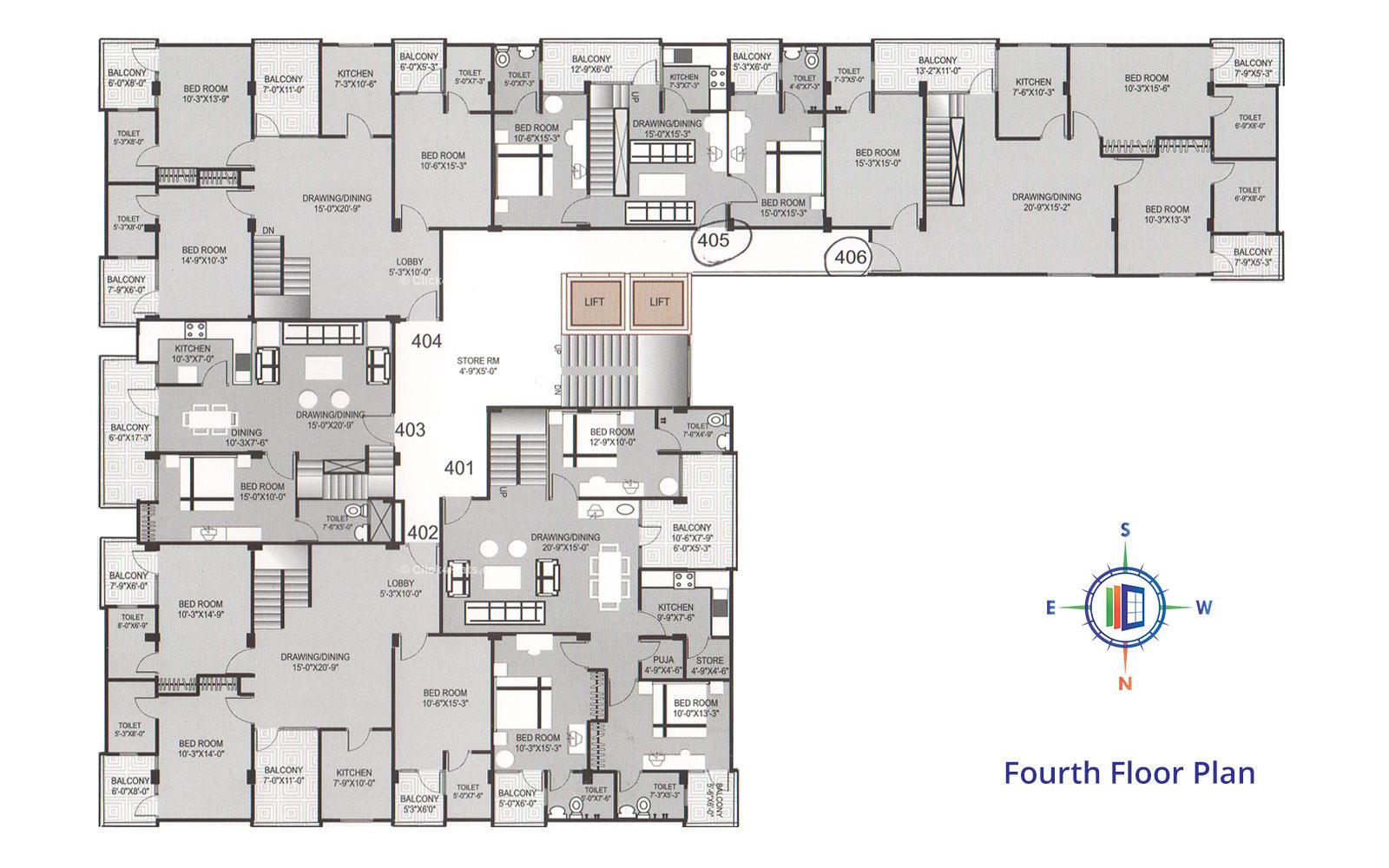Pearl Edge Lower Penthouse Floor Plan