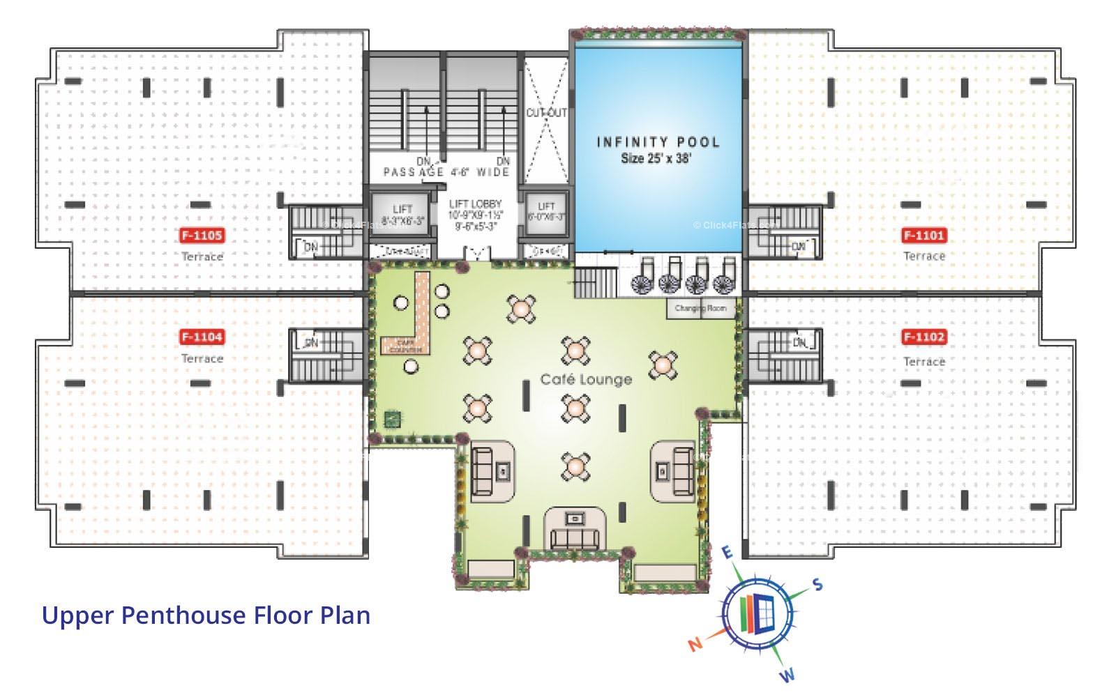 Rajul Augusta Upper Penthouse Floor Plan