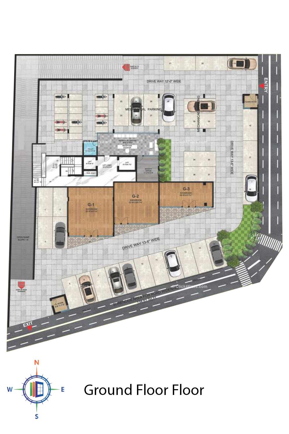 Upasana First Avenue Ground Floor Plan