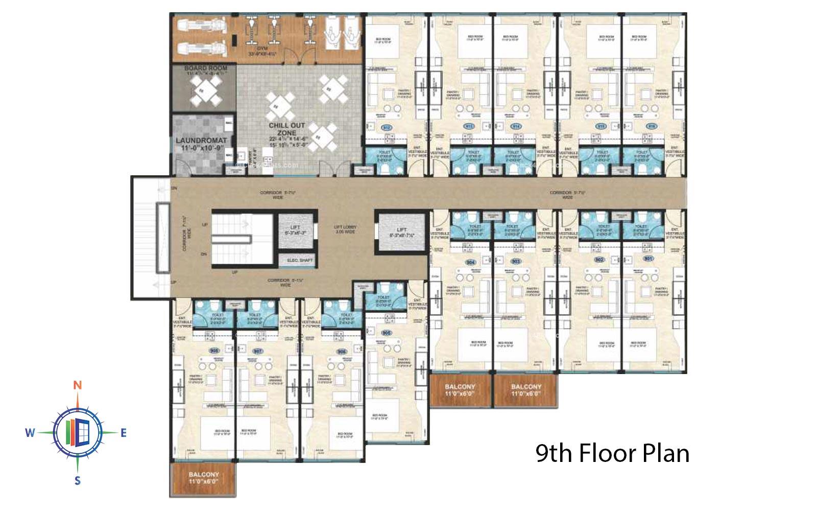 Upasana First Avenue Terrace Floor Plan