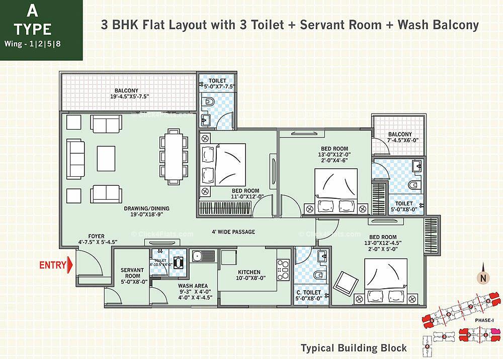 Hyde Park 3 BHK 