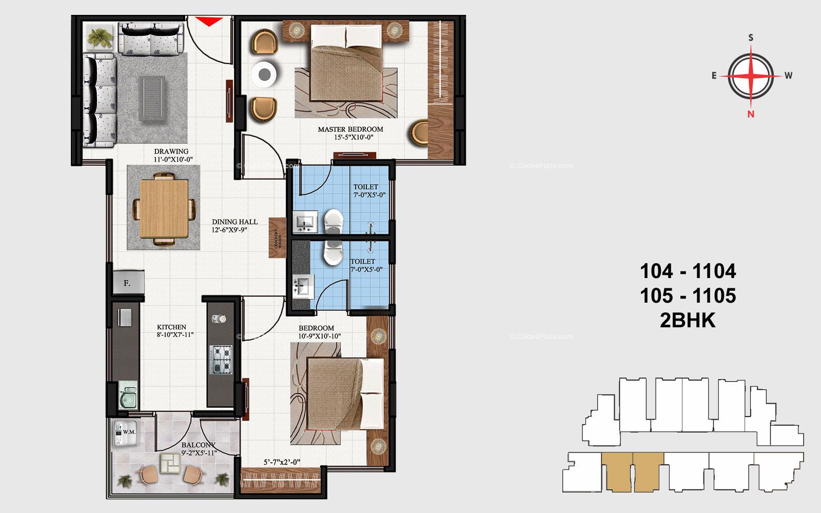 Acacia 2 BHK 