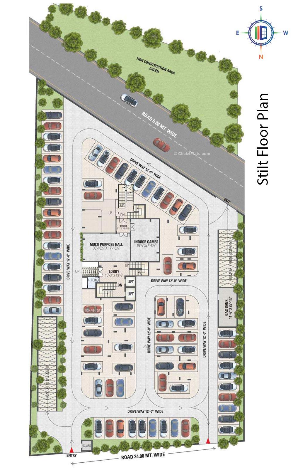 Sunshine Aditya Stilt Floor Plan