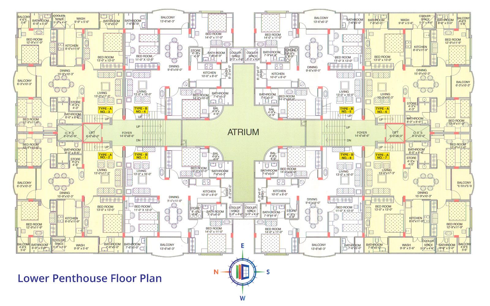 Akshat Enclave Lower Penthouse Floor Plan