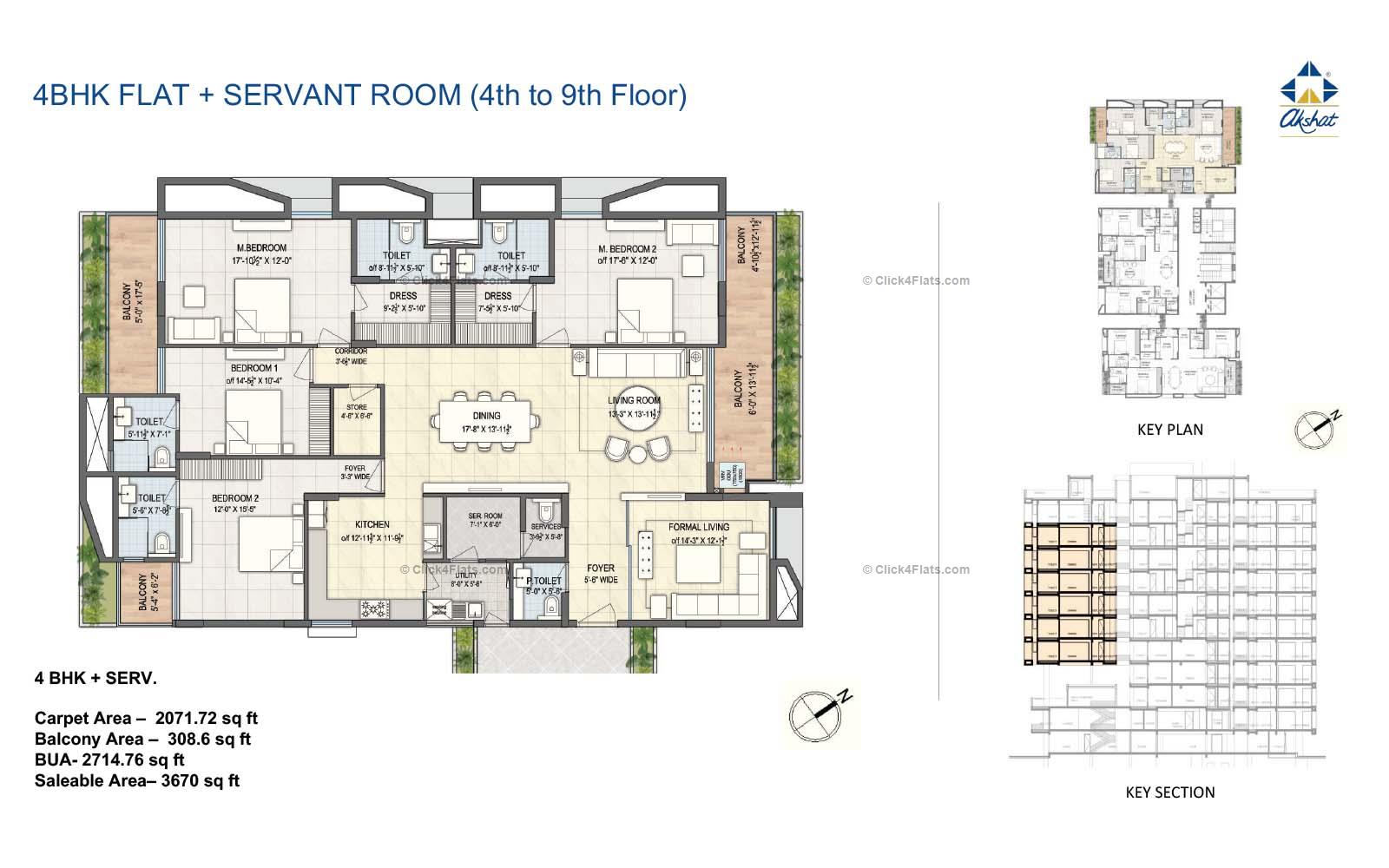 Akshat Durlabh 4 BHK 3670 square feet