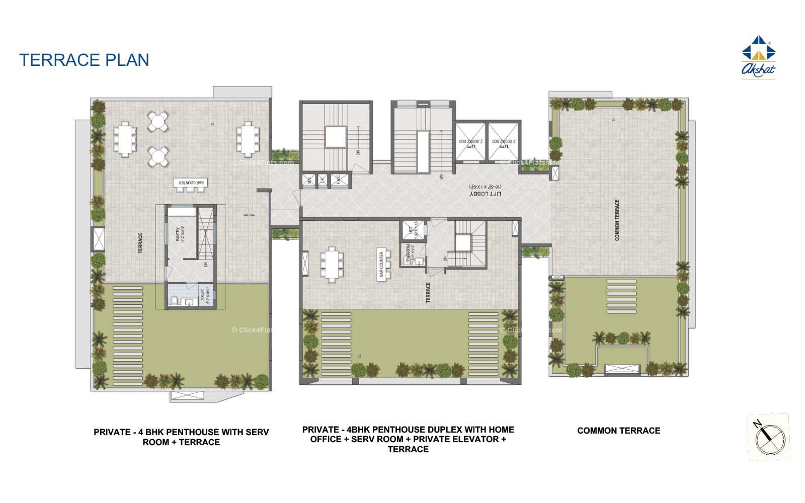 Akshat Durlabh Terrace Floor Plan