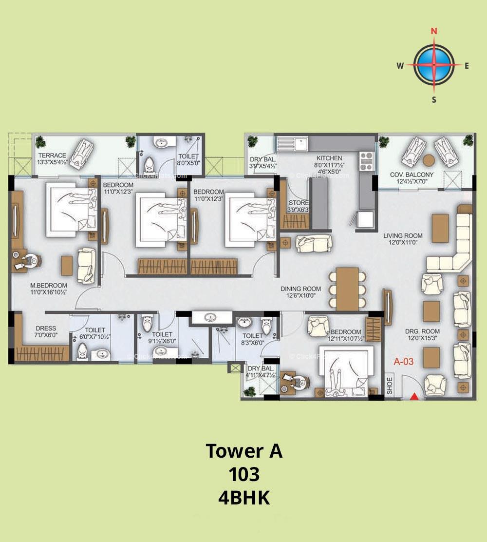 Amaltas 4 BHK 