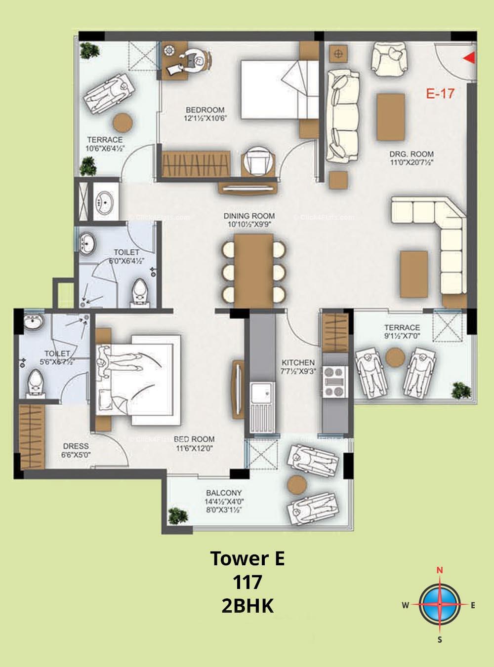 Amaltas 2 BHK 