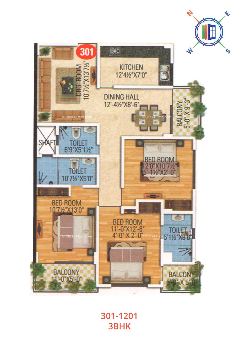 Anand Prime 3 BHK 