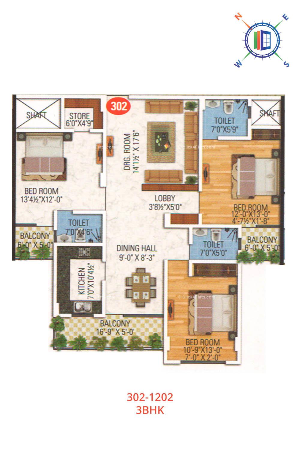 Anand Prime 3 BHK 