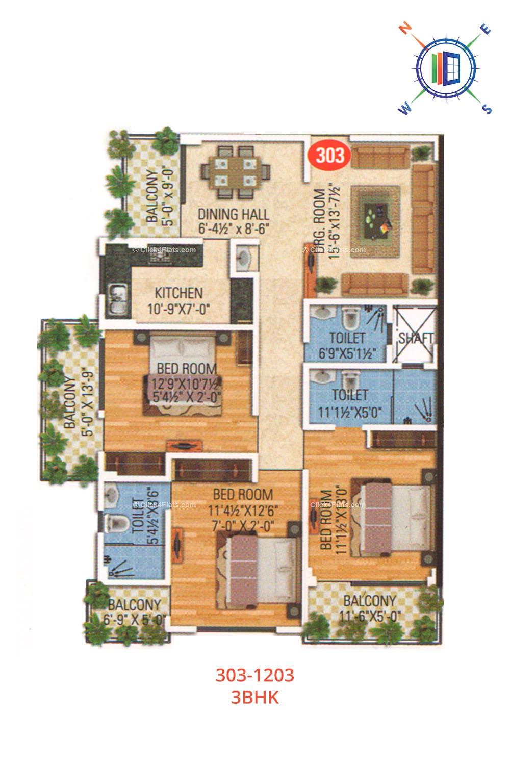 Anand Prime 3 BHK 