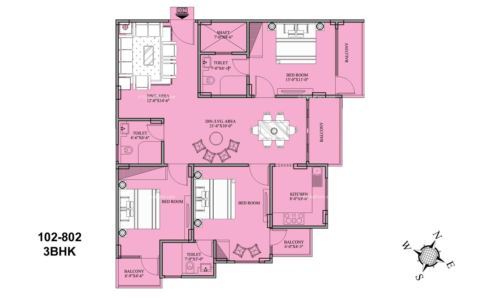 Aranya 3 BHK 