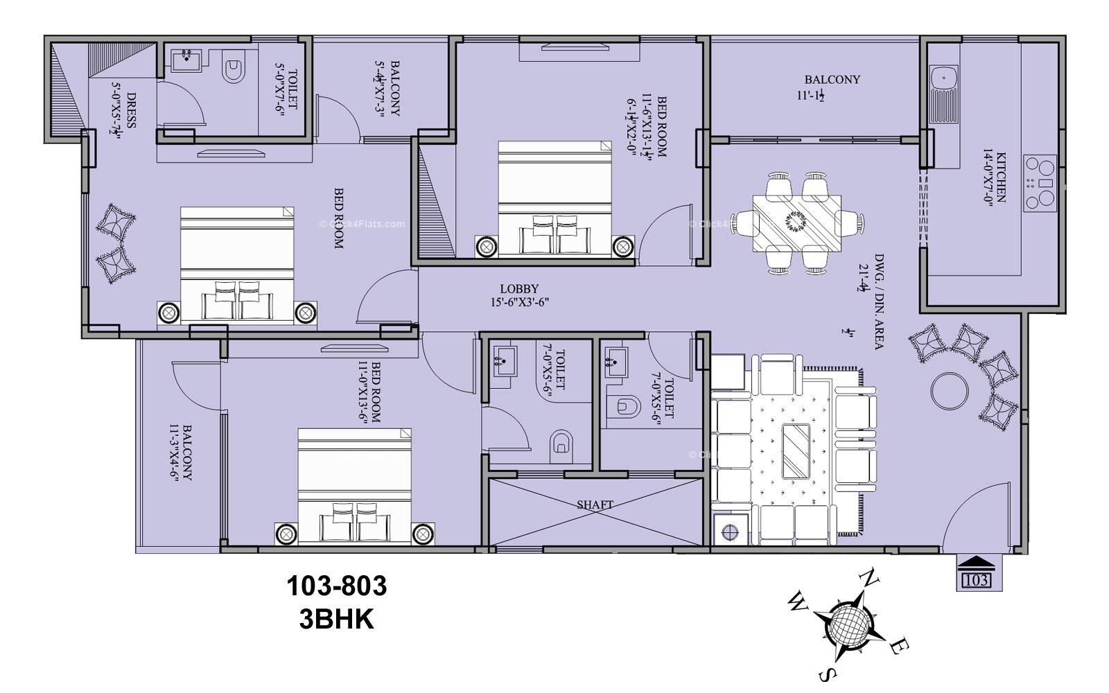 Aranya 3 BHK 