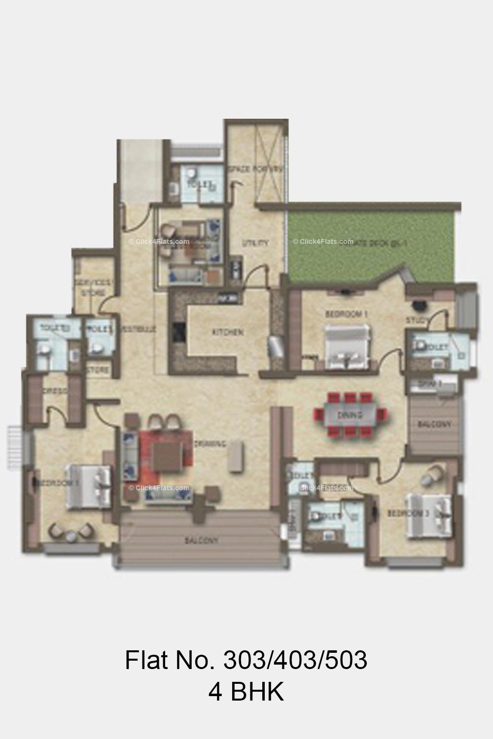 Argus 4 BHK 