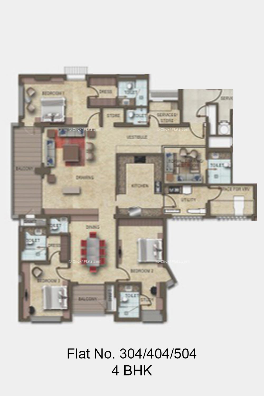 Argus 4 BHK 