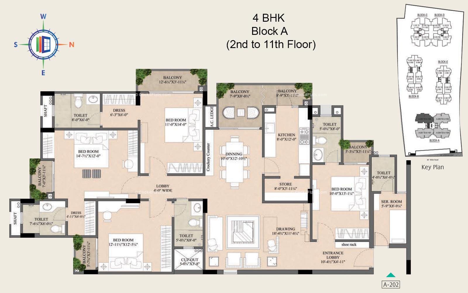 Trimurty Ariana 4 BHK 