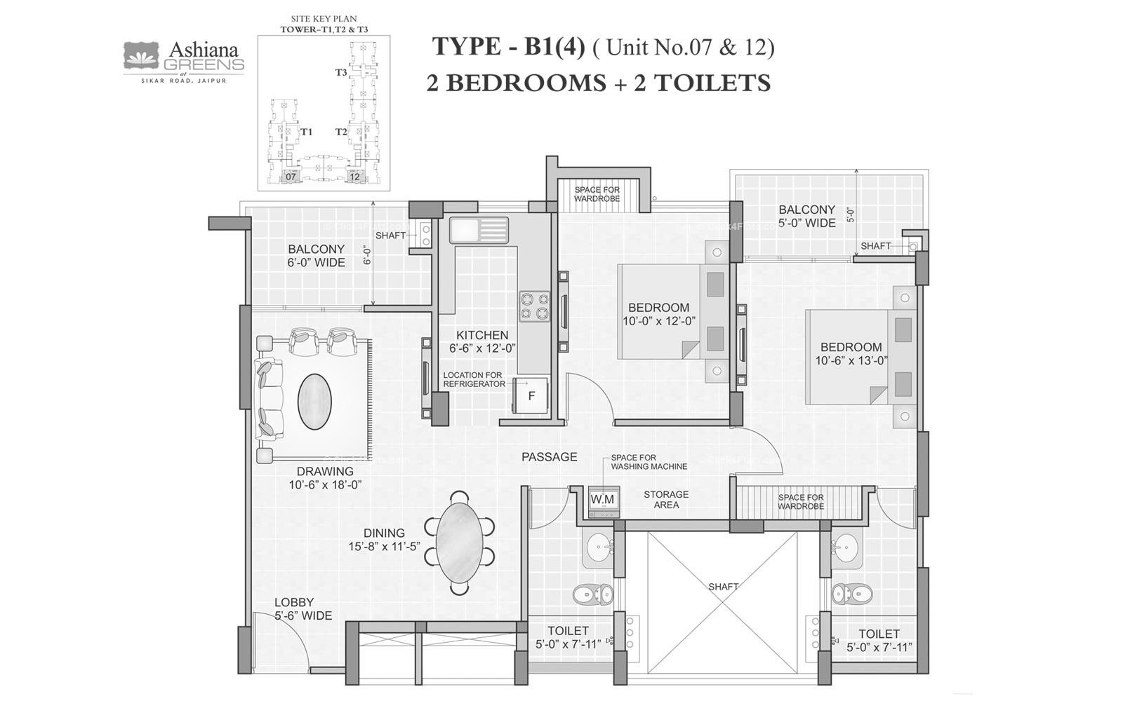 Ashiana Greens 2 BHK 