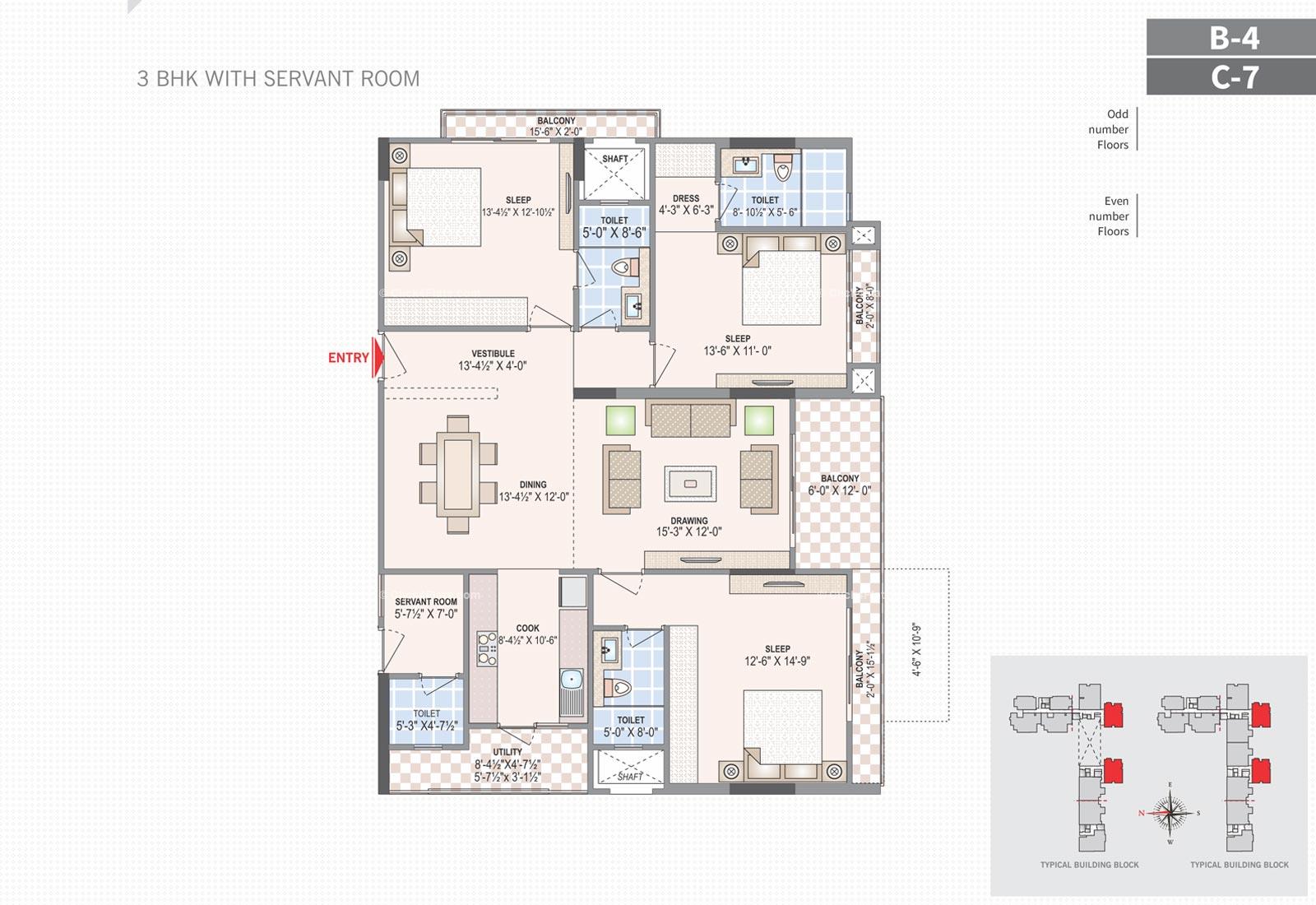 Felicity Roongtas Aventura 3 BHK 