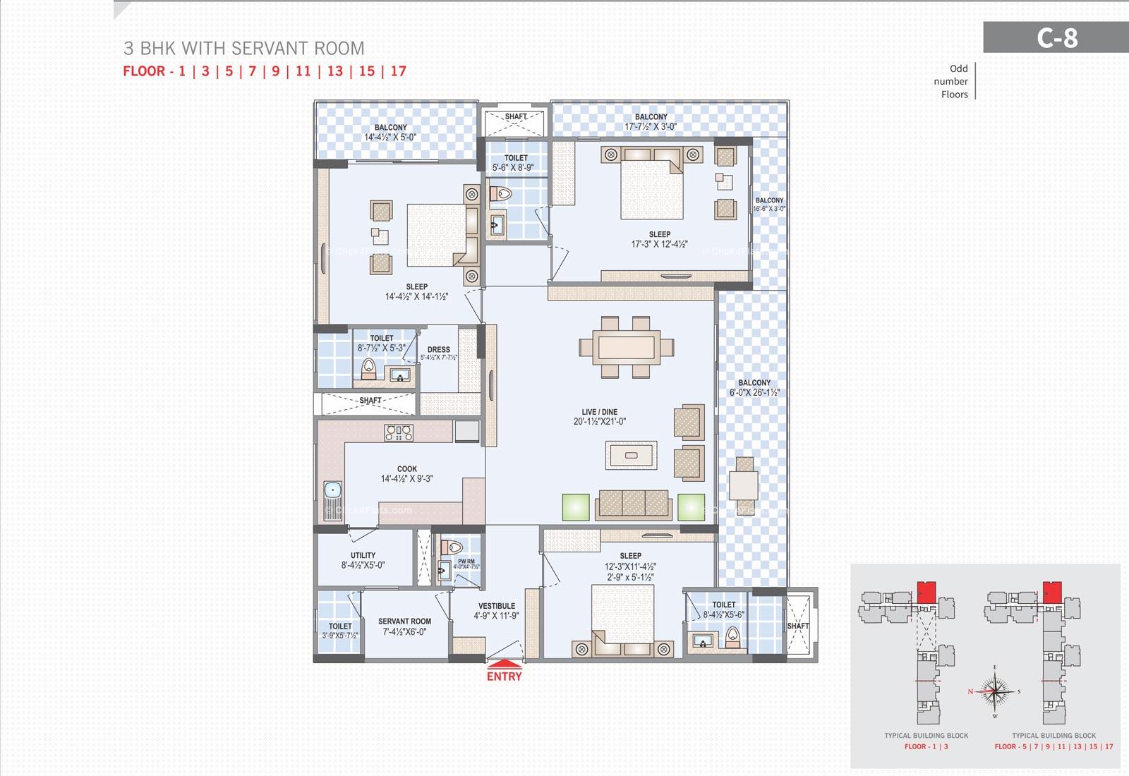 Felicity Roongtas Aventura 3 BHK 