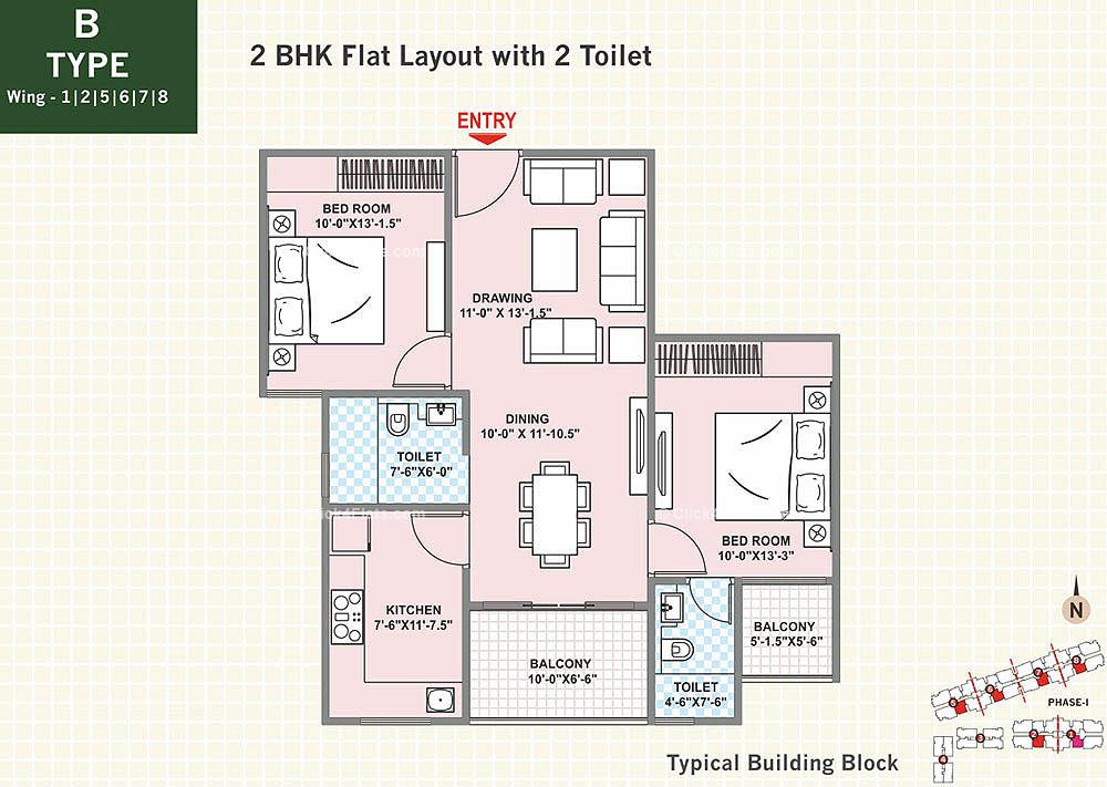 Hyde Park 2 BHK 