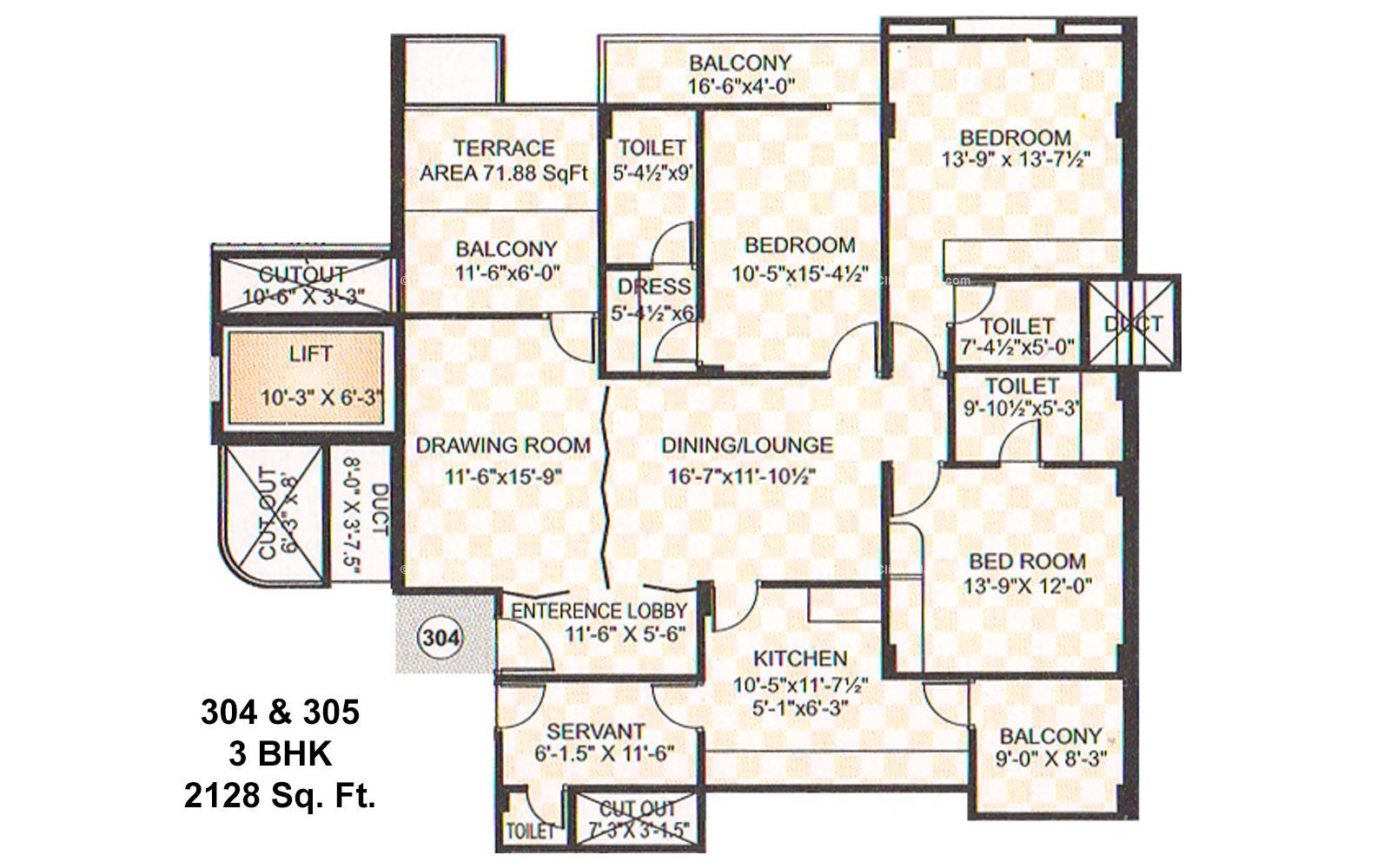 City Pulse 3 BHK 