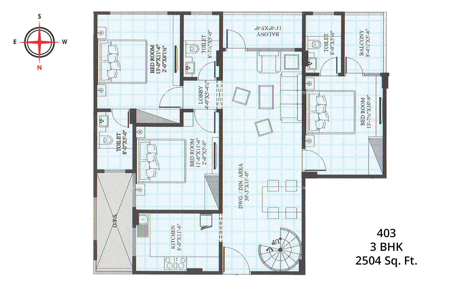 Ecoscape 3 BHK 