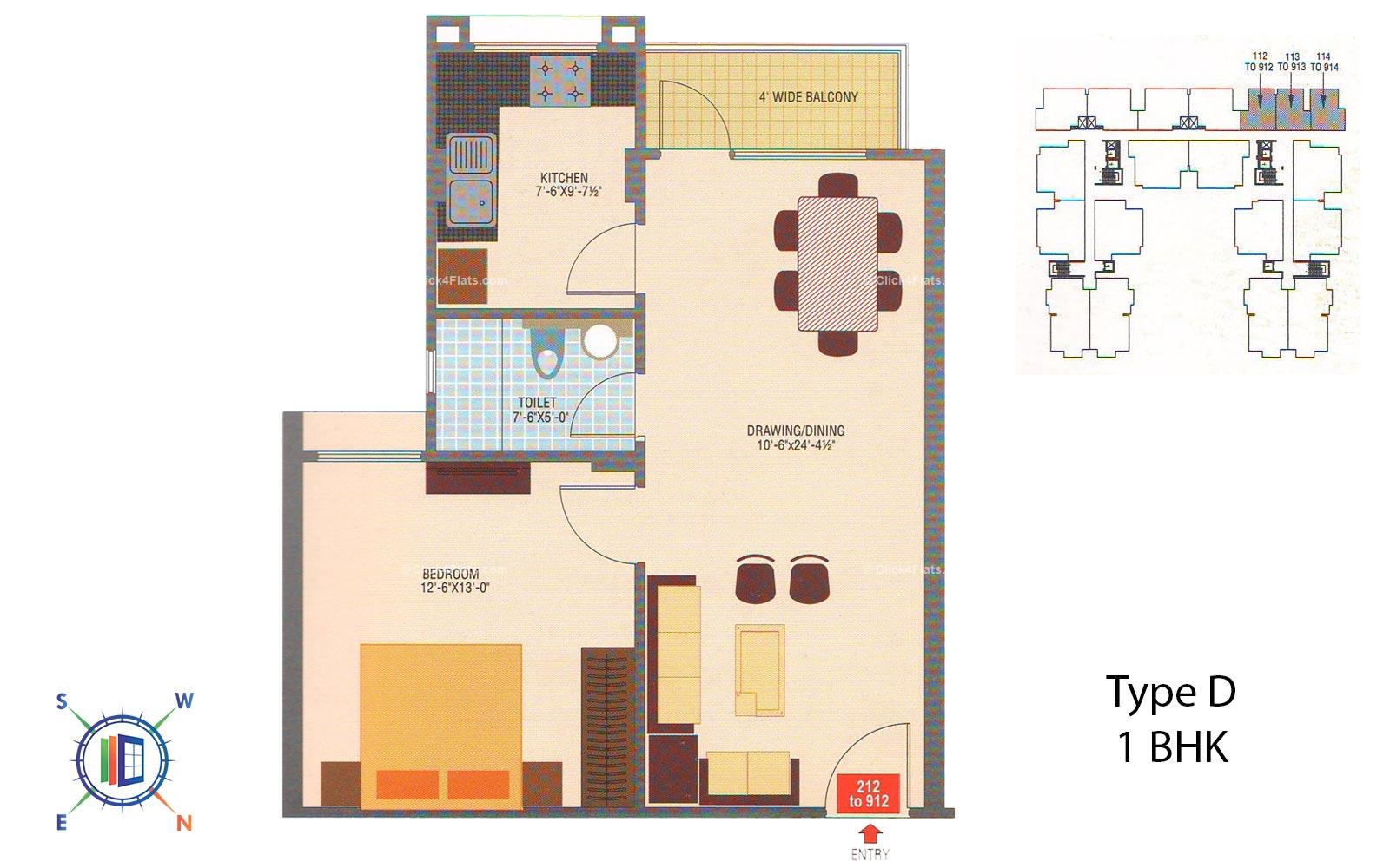 Euro Exotica 1 BHK 